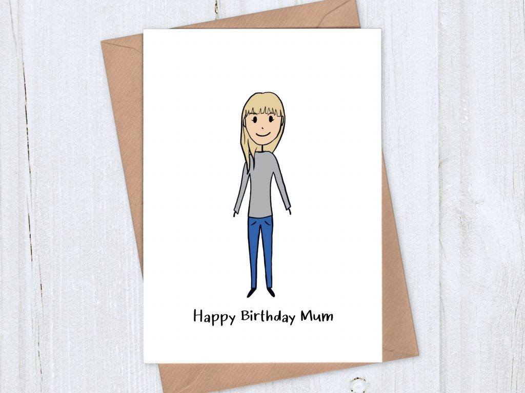 custom birthday card for mum