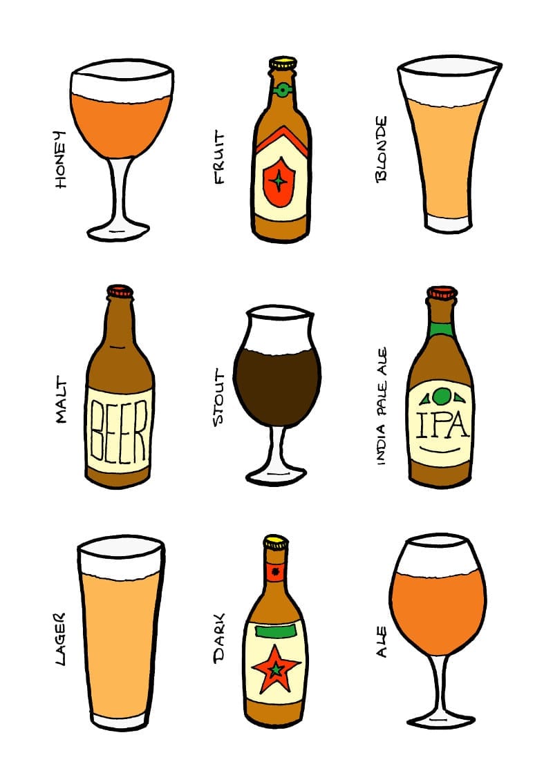 Beer illustrations