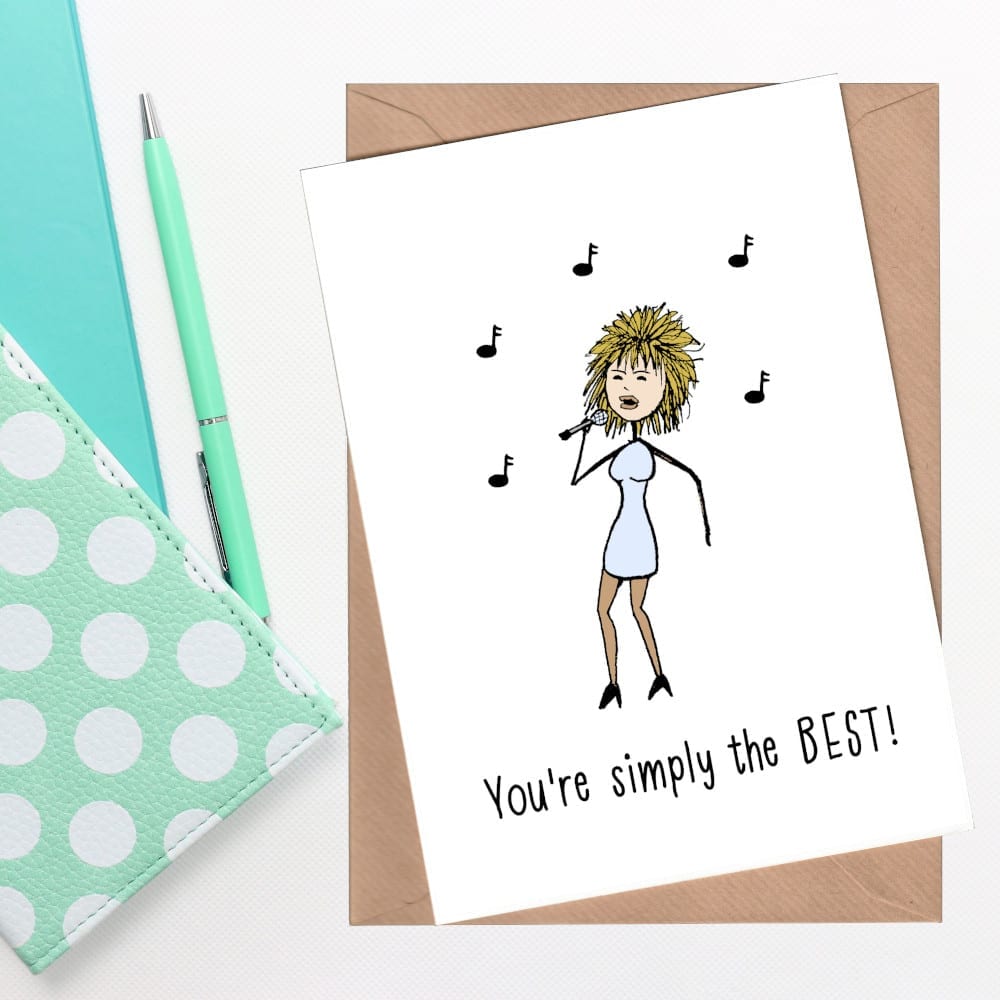 simply the best greeting card