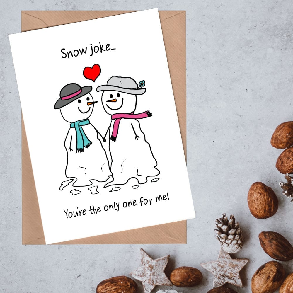 snow joke Christmas Card