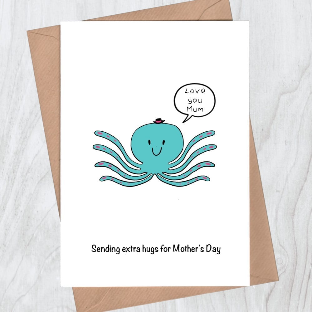 Greeting card website - Sending extra hugs for Mother's Day card - Love you Mum