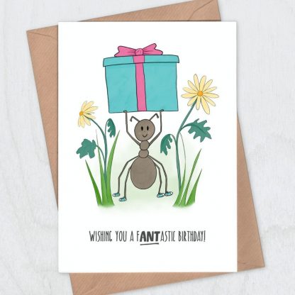 Fantastic Ant Birthday Card - wishing you a fantastic birthday