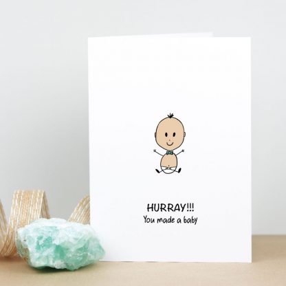new baby card for boy light skin tone