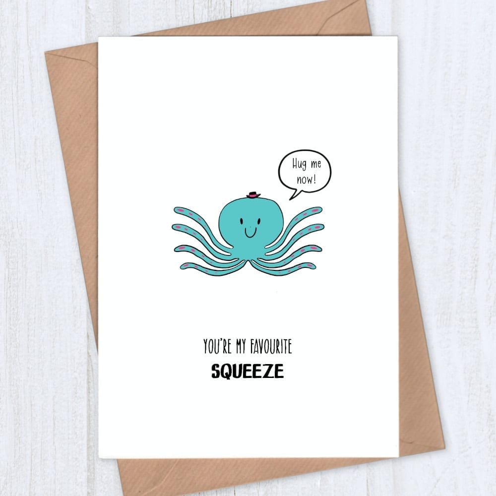 octopus favourite squeeze card