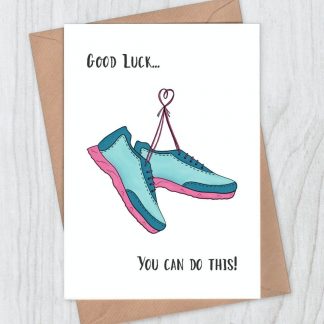 Runner good luck card - You can do this