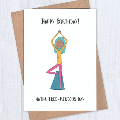 Yoga birthday card - Happy Birthday! Hatha tremendous day