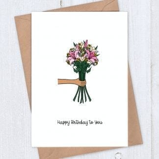 Happy Birthday to You Flowers Birthday Card