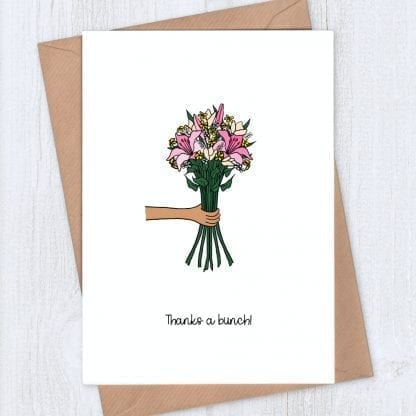 Flowers Thank you card s