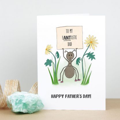 Ant Father's Day Card standing