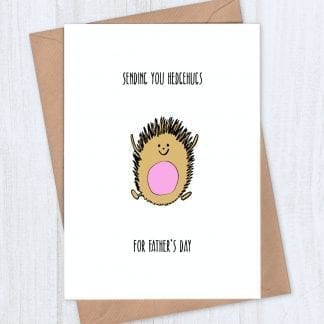 Hedgehugs Cute Fathers Day card