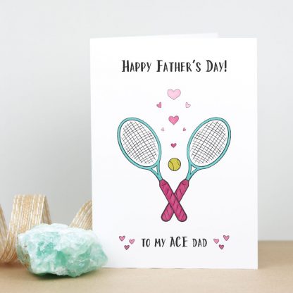 Tennis Father's Day Card standing