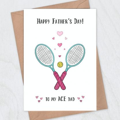 Tennis Father's Day Card - to my ACE Dad