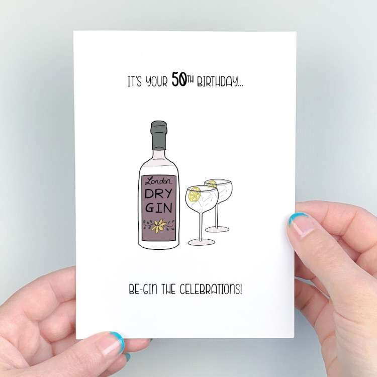 Be-Gin the Celebrations Age Cards