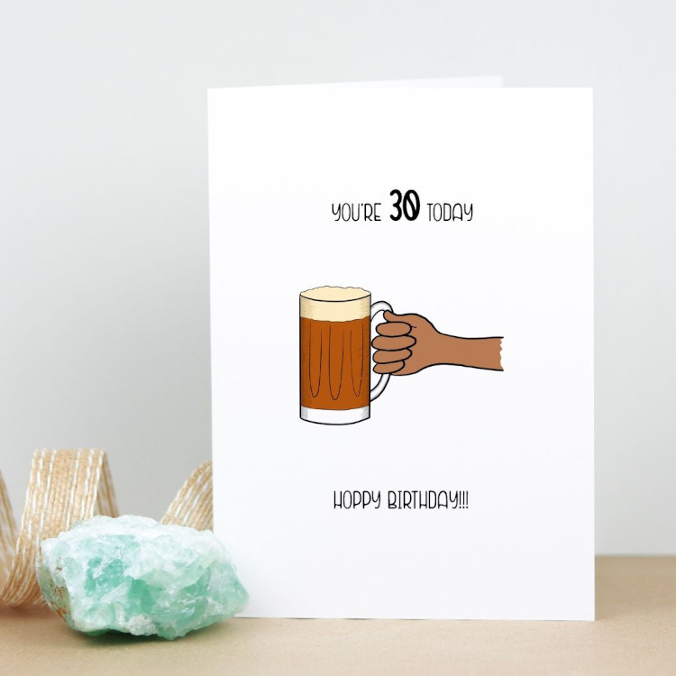 Beer Hoppy Age Birthday Card