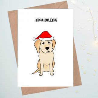 labrador christmas card