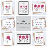 Cosmos Flower Cards and Prints
